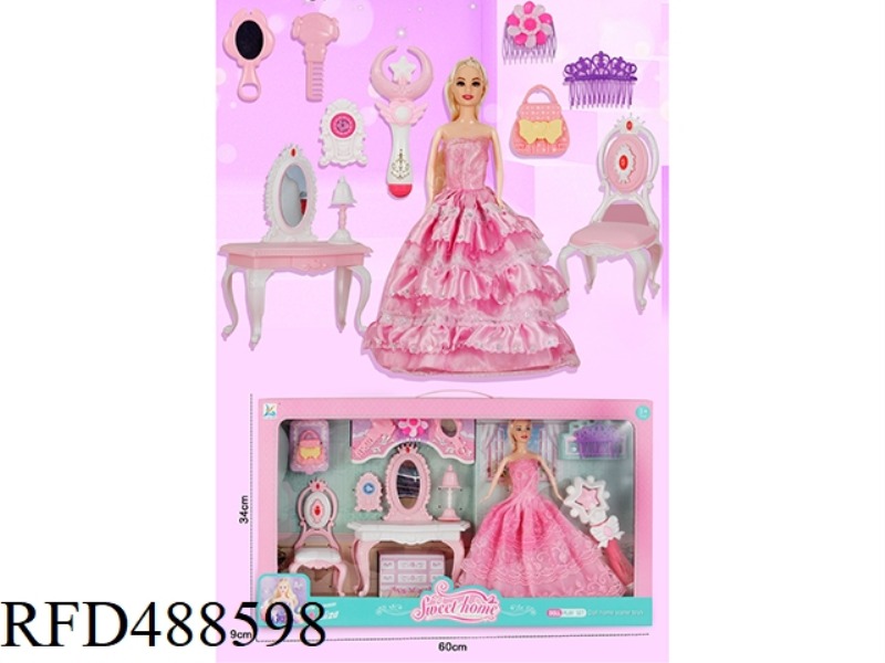 COMB TABLE WITH 11-JOINT SOLID BODY BARBIE
