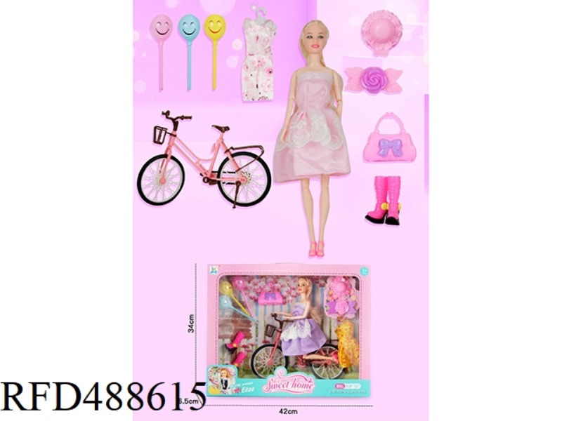 BICYCLE WITH 11-JOINT BODY BARBIE