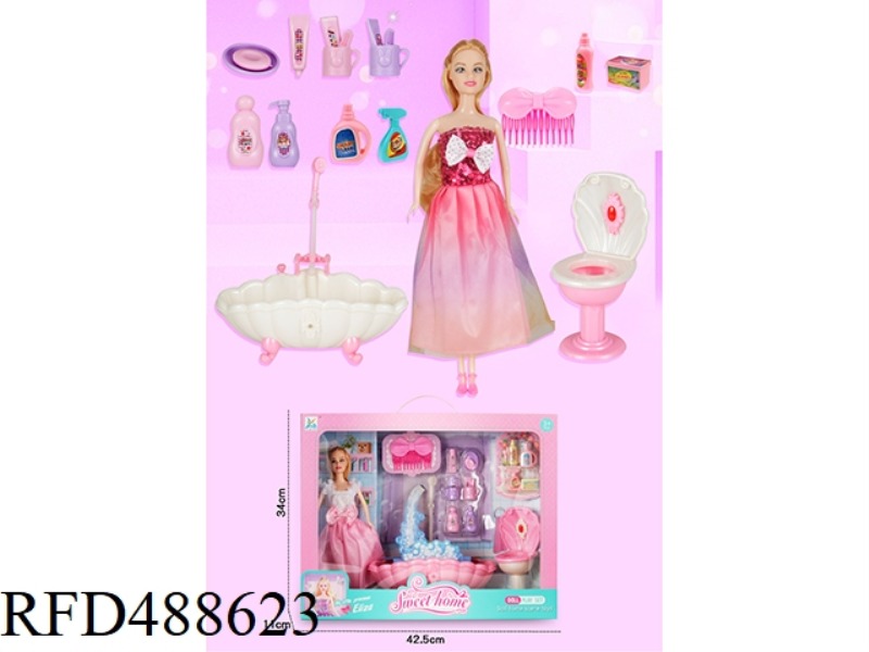 ELECTRIC BATHROOM SUITE FITTED WITH 11.5-INCH PHYSICAL BARBIE