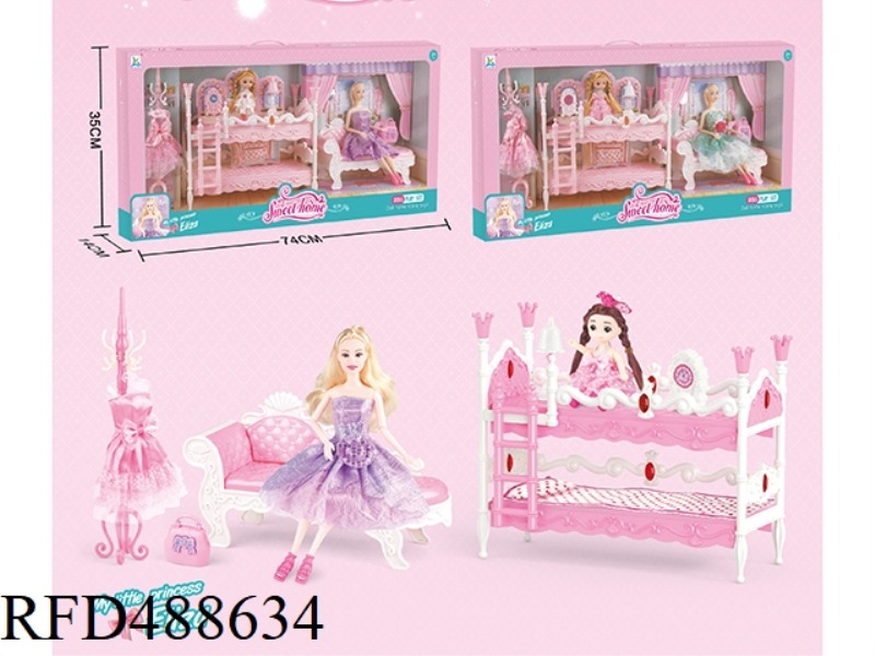 PRINCESS BUNK CHAIR WITH 11-JOINT BARBIE