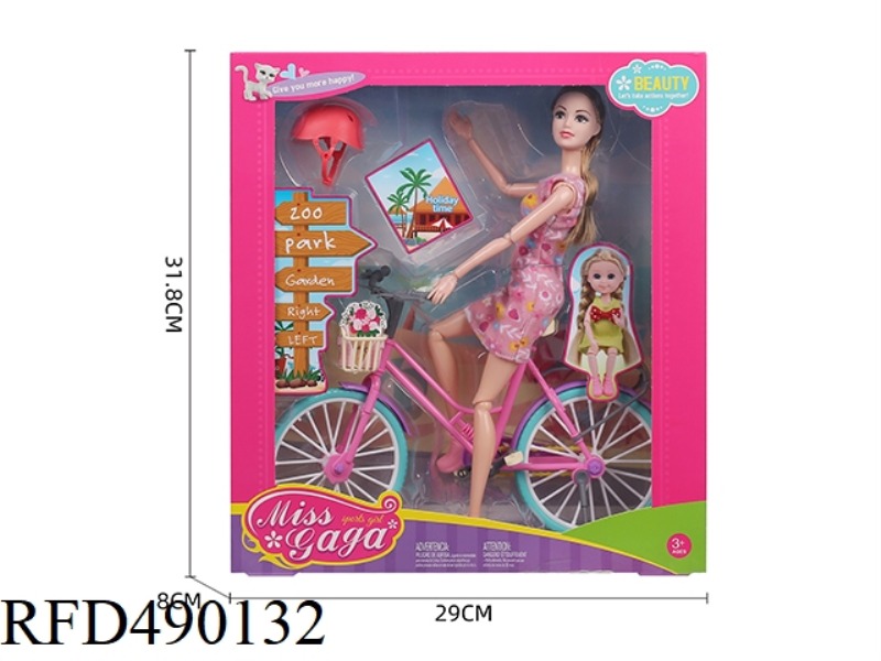 11.5-INCH BARBIE DOLL WITH A BIG BIKE HAT
