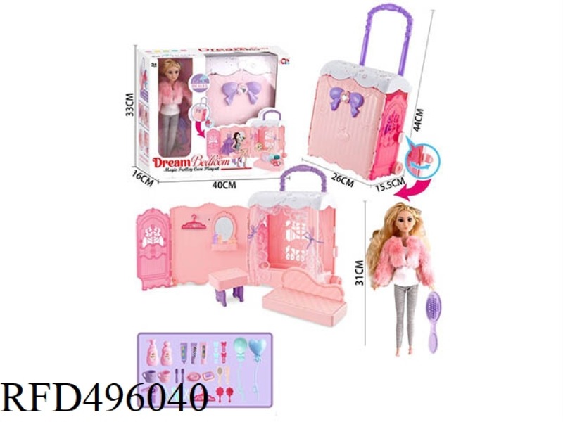 11.5-INCH FULL-BODY BARBIE SUITCASE SUIT