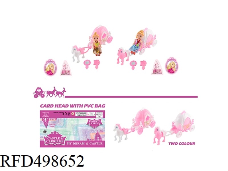 PINK PUMPKIN CARRIAGE WITH PYRENE