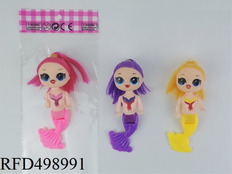THREE INCH FULL-BODY BENDING TAIL SURPRISE MERMAID SINGLE BAG
