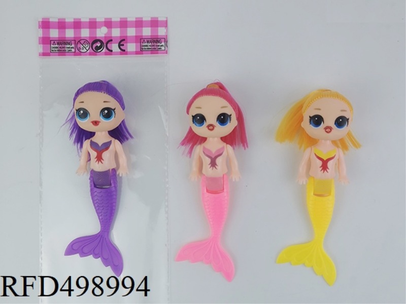 THREE INCH SOLID BODY STRAIGHT TAIL SURPRISE MERMAID SINGLE BAG