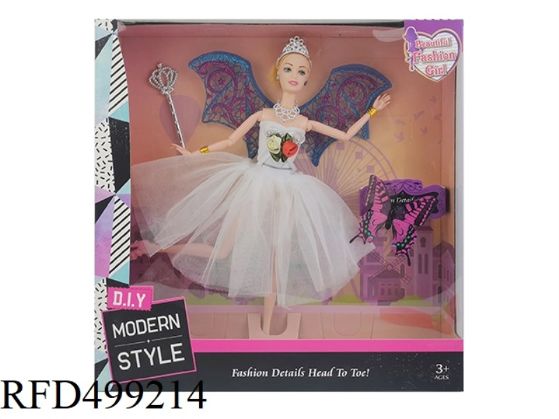 11-INCH FULL-BODY NINE-JOINTED FLOWER FAIRY FANG FAIRY BARBIE DOLL