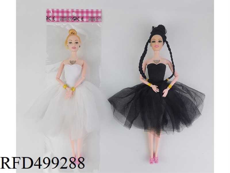 11-INCH FULL-BODY NINE-JOINT BALLET SWAN DANCE BARBIE DOLL WITH LIGHTS AND MUSIC FEATURES