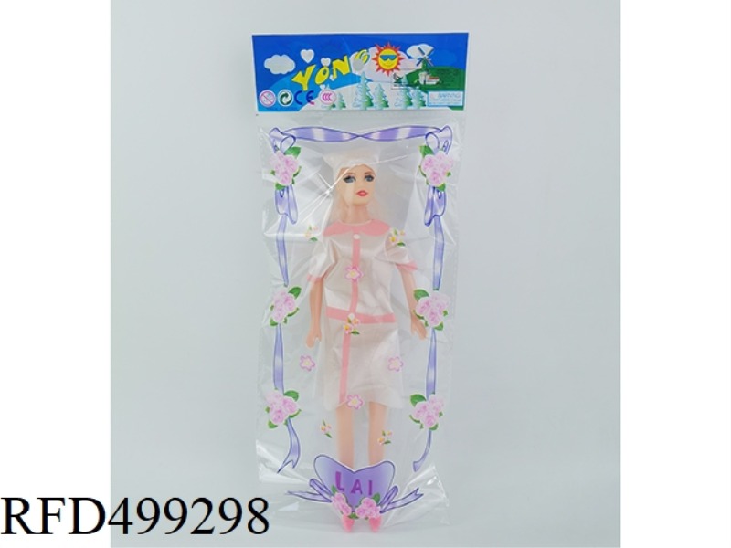 11-INCH NURSE BARBIE WITH NOTHING ON