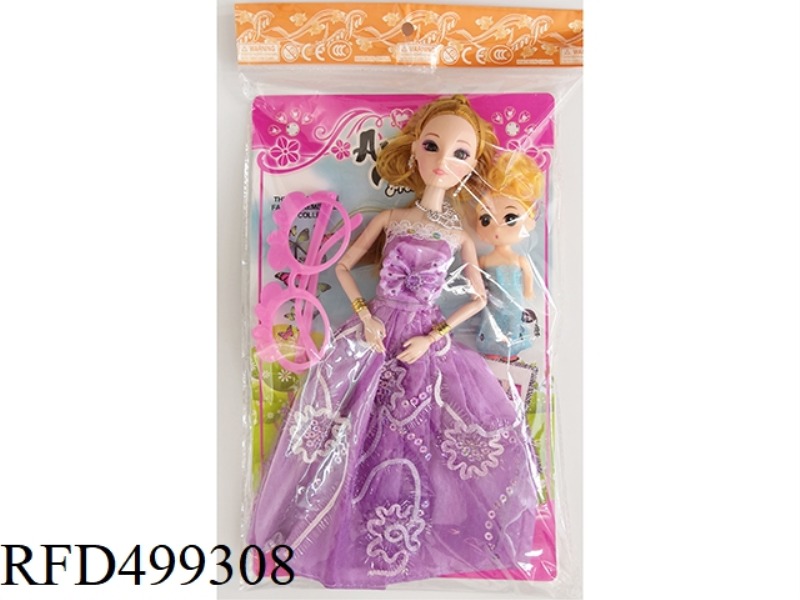 11-INCH BODY SIZE 11-JOINT 3D EYE BARBIE PLUS 3-INCH BODY SIZE LITTLE DOPEY PLUS GLASSES
