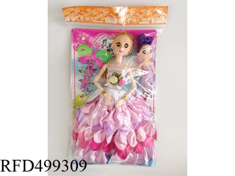 11-INCH FULL-BODY 11-JOINT 4-D EYE BARBIE PLUS 3-INCH FULL-BODY DOPEY PLUS BOBBY PINS