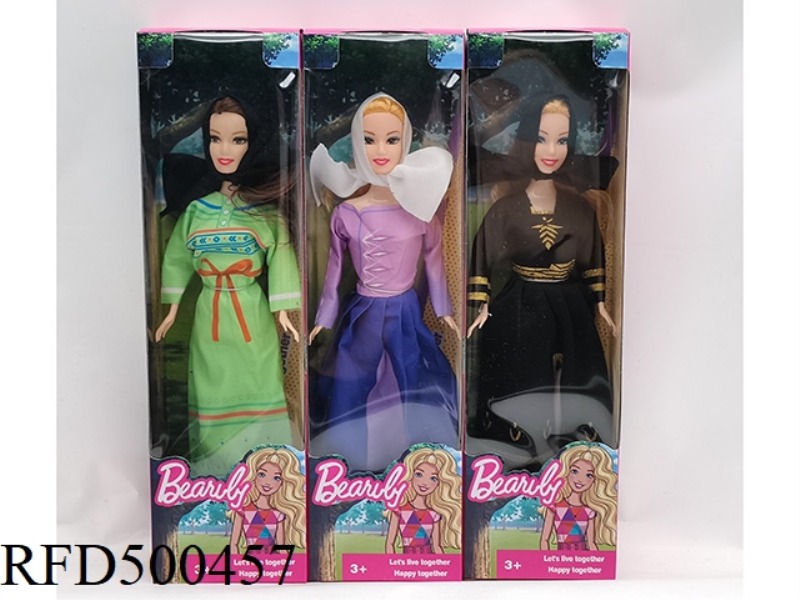11.5 INCH JOINT BODY MUSLIM DOLL 3 MIXED