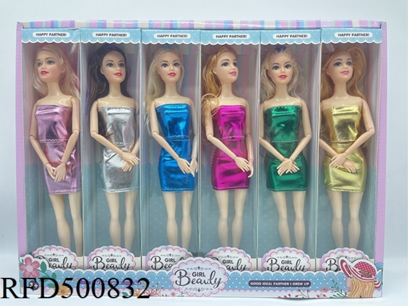 11-INCH, FULL-SIZE, 9-JOINTED BARBIE SUIT 12PCS