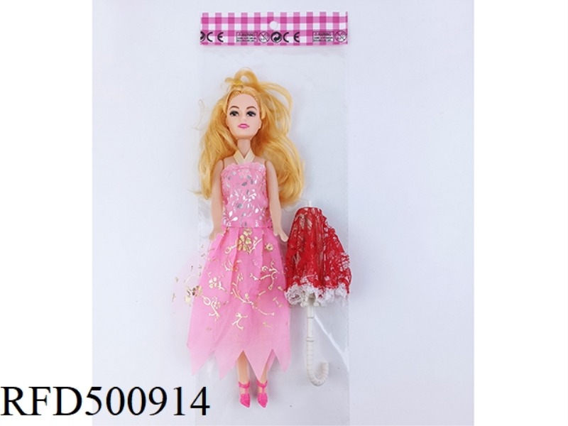11-INCH BARBIE WITH AN UMBRELLA