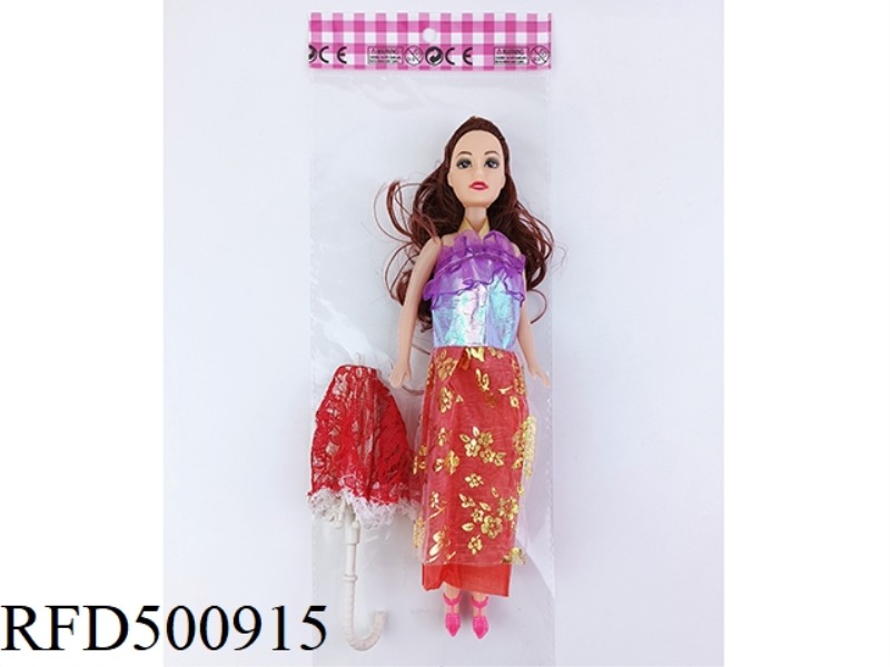 11-INCH BARBIE WITH AN UMBRELLA
