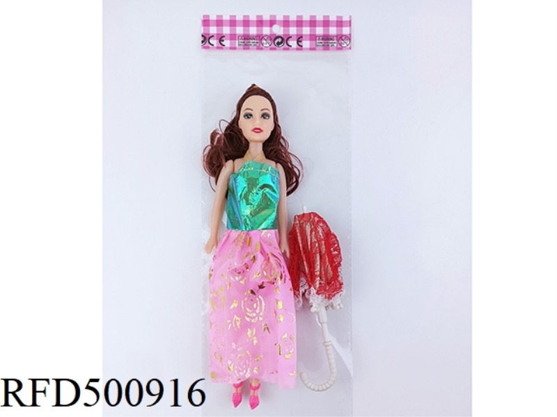 11-INCH BARBIE WITH AN UMBRELLA