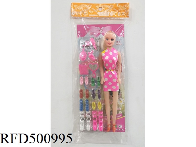 11-INCH BARBIE DOLL DOLL WITH A BLISTER SHOE