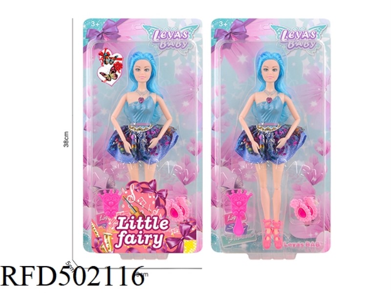 AN 11-INCH BODY DOLL WITH JOINTED HANDS AND FEET