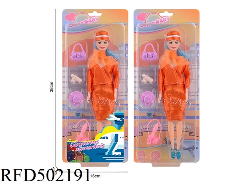 11-INCH FULL-BODY STEWARDESS DOLL SERIES