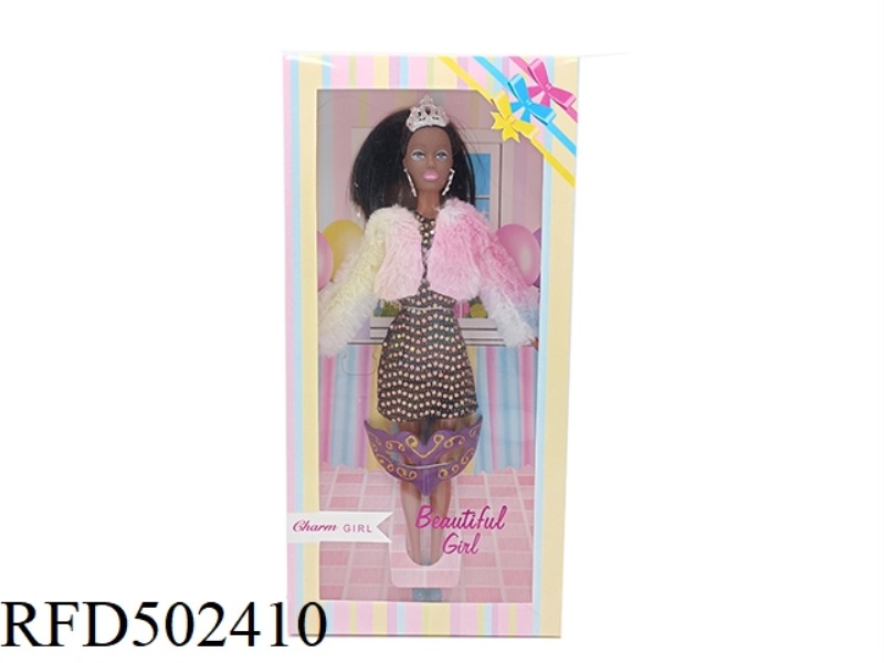 ELEVEN INCH SOLID BLACK DOLL