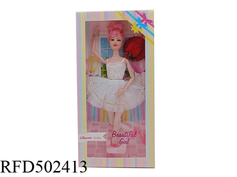 11-INCH FULL-BODY BALLET DOLL WITH JOINTED HANDS AND FEET