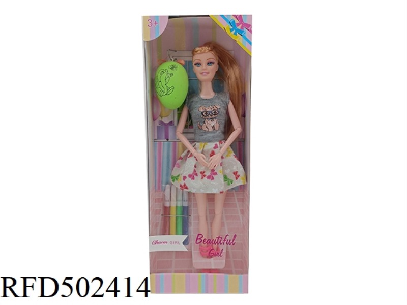 AN 11-INCH BODY DOLL WITH JOINTED HANDS AND FEET