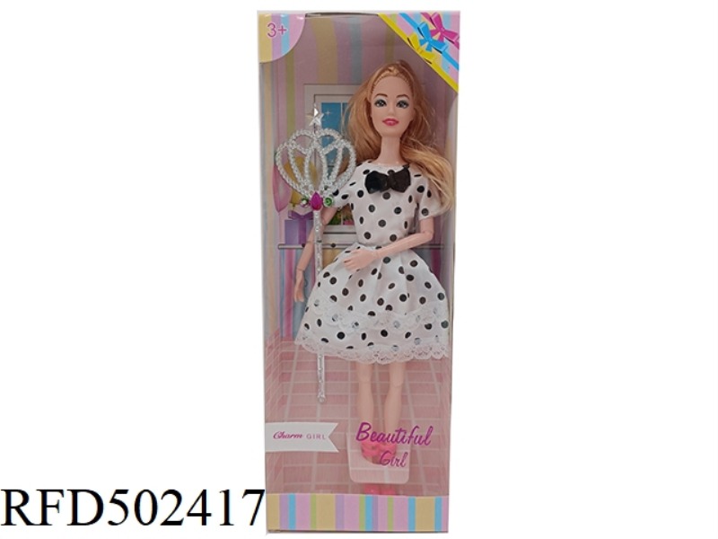 AN 11-INCH BODY DOLL WITH JOINTED HANDS AND FEET