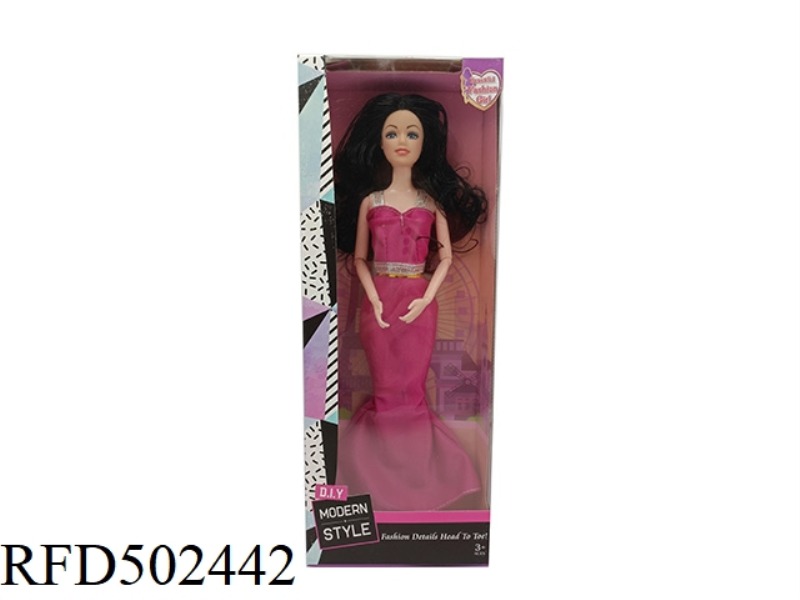 AN 11-INCH BODY DOLL WITH JOINTED HANDS AND FEET