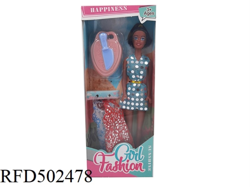 11-INCH BLACK DOLL WITH NOTHING ON