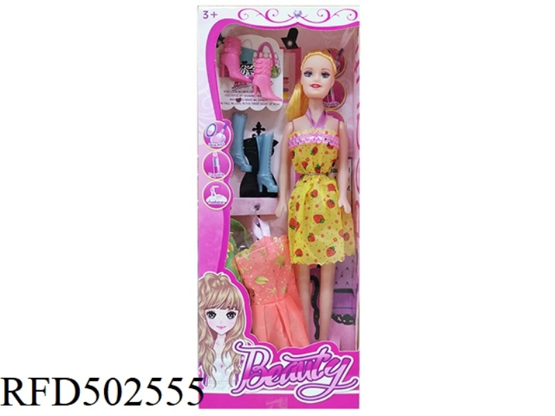 THE 11-INCH BARBIE DOLL COMES IN A VARIETY OF DIFFERENT COLORS