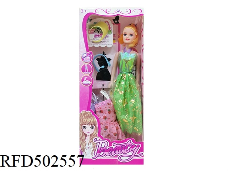 THE 11-INCH BARBIE DOLL COMES IN A VARIETY OF DIFFERENT COLORS