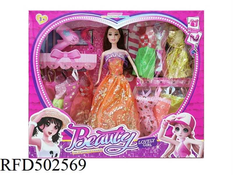 11-INCH FULL-BODY (LIVE HAND) BARBIE DOLL IN A MIX OF COLORS AND STYLES