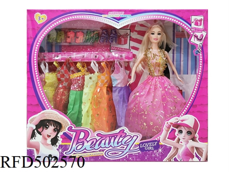 11-INCH FULL-BODY (LIVE HAND) BARBIE DOLL IN A MIX OF COLORS AND STYLES