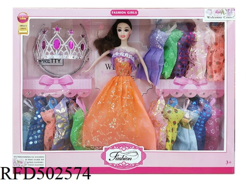 11-INCH FULL-BODY (LIVE HAND) BARBIE DOLL IN A MIX OF COLORS AND STYLES