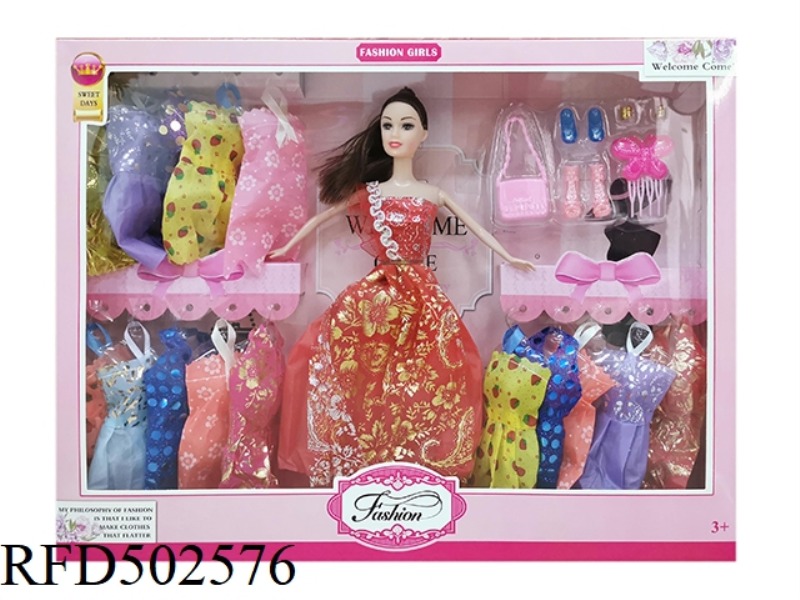 11-INCH FULL-BODY (LIVE HAND) BARBIE DOLL IN A MIX OF COLORS AND STYLES