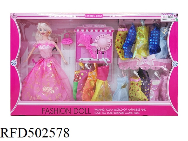 11-INCH FULL-BODY (LIVE HAND) BARBIE DOLL IN A MIX OF COLORS AND STYLES