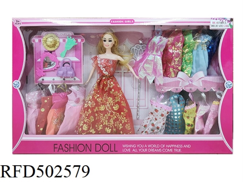 11-INCH FULL-BODY (LIVE HAND) BARBIE DOLL IN A MIX OF COLORS AND STYLES