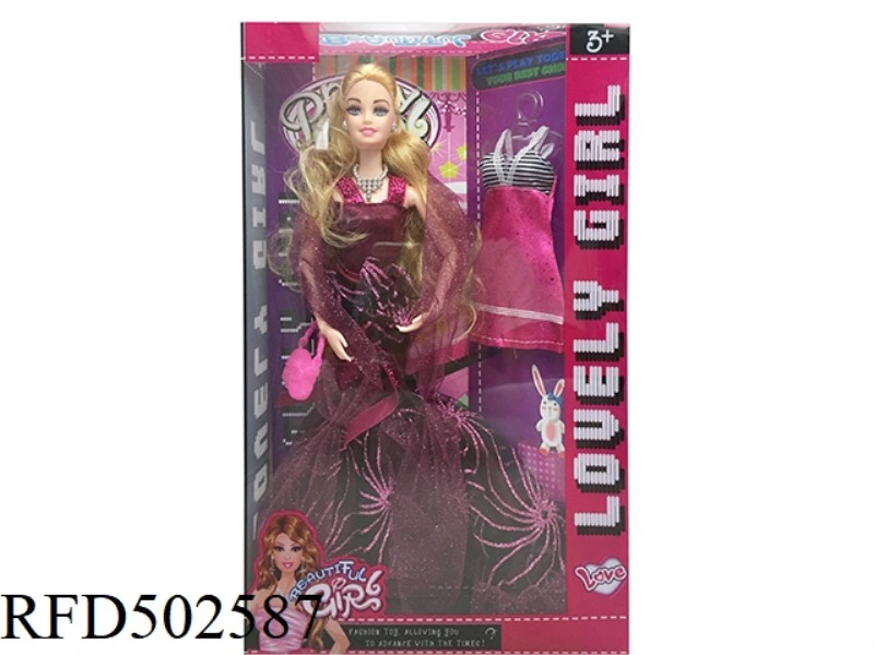 11 INCHES SOLID BODY, TWELVE JOINTS, HANDS AND LEGS, BARBIE HEAD, MULTI-COLOR MIXED CLOTHES
