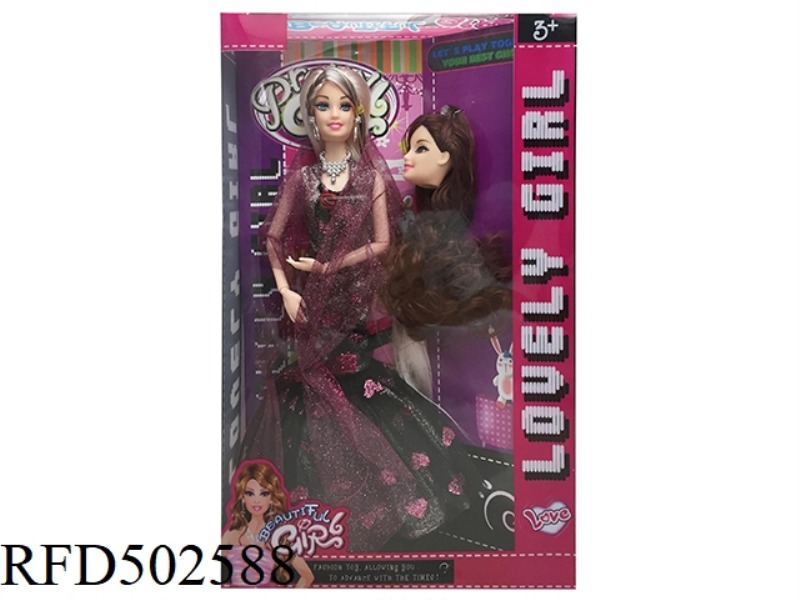 11 INCHES SOLID BODY, TWELVE JOINTS, HANDS AND LEGS, BARBIE HEAD, MULTI-COLOR MIXED CLOTHES