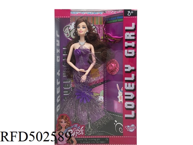 11 INCHES SOLID BODY, TWELVE JOINTS, HANDS AND LEGS, BARBIE HEAD, MULTI-COLOR MIXED CLOTHES