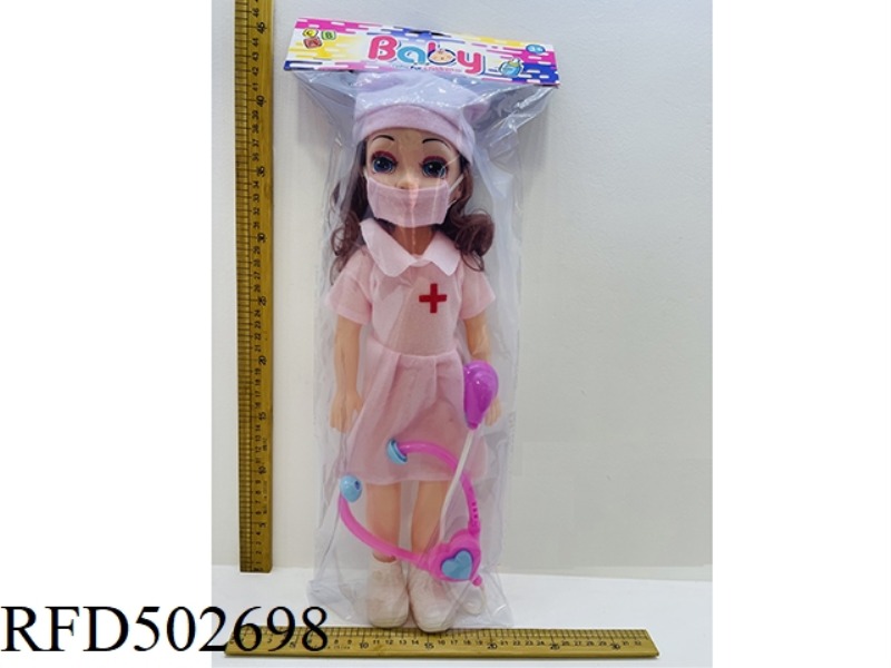 18-INCH PAD EYE NURSE WITH MASK STETHOSCOPE IC