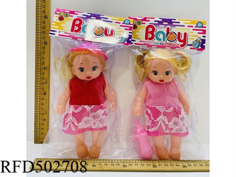 8 INCH GIRL BABY TWO MIXED