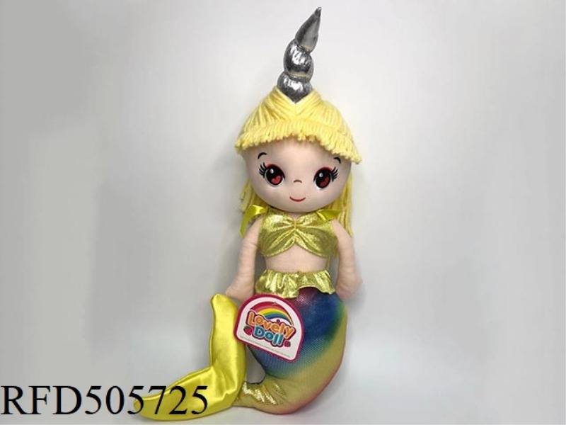18 INCH YELLOW MERMAID