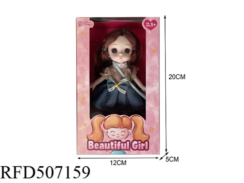 12 JOINTS 6 INCHES BEAUTIFUL 3D EYES BIG DOLL (REAL BODY)