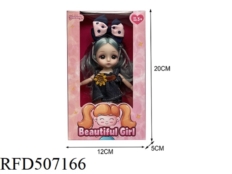 12 JOINTS 6 INCHES BEAUTIFUL 3D EYES BIG DOLL (REAL BODY)