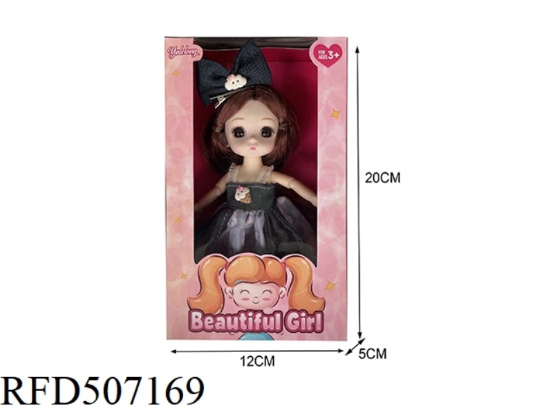 12 JOINTS 6 INCHES BEAUTIFUL 3D EYES BIG DOLL (REAL BODY)