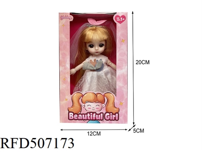 12 JOINTS 6 INCHES BEAUTIFUL 3D EYES BIG DOLL (REAL BODY)