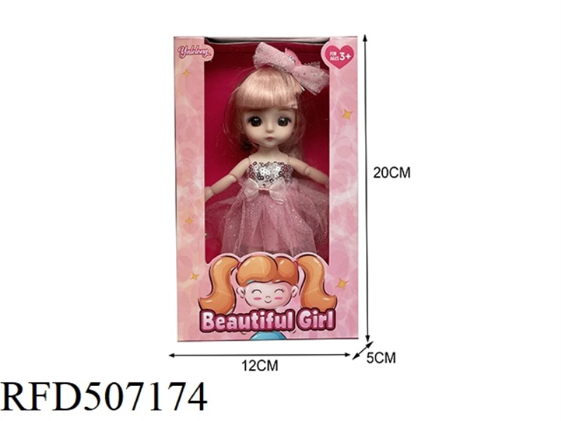 12 JOINTS 6 INCHES BEAUTIFUL 3D EYES BIG DOLL (REAL BODY)