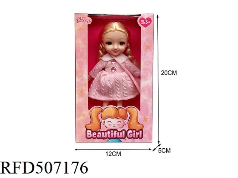 12 JOINTS 6 INCHES BEAUTIFUL 3D EYES SMILEY FACE BIG DOLL (BODY)