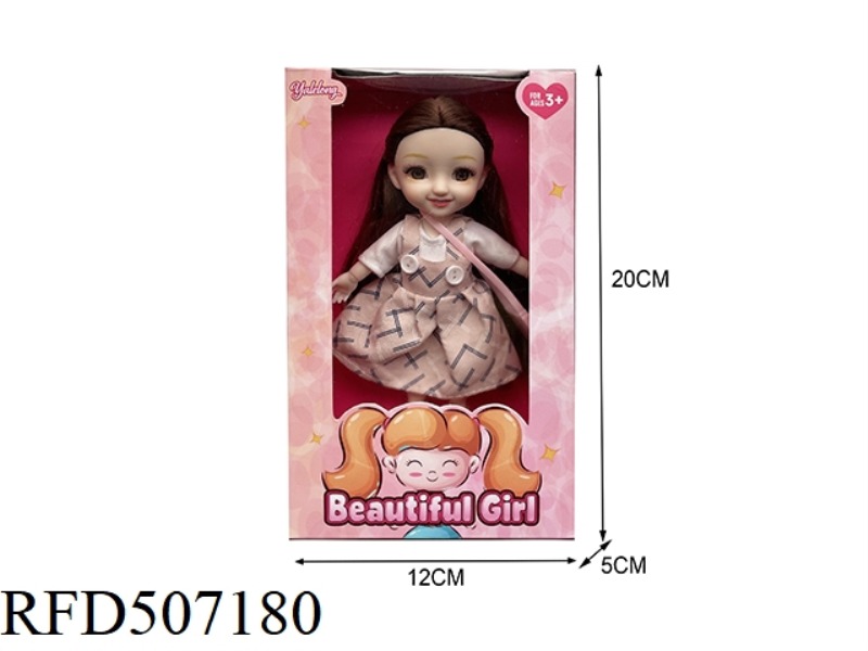 12 JOINTS 6 INCHES BEAUTIFUL 3D EYES SMILEY FACE BIG DOLL (BODY)