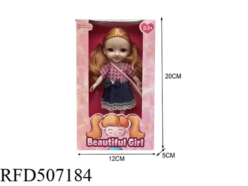 12 JOINTS 6 INCHES BEAUTIFUL 3D EYES SMILEY FACE BIG DOLL (BODY)
